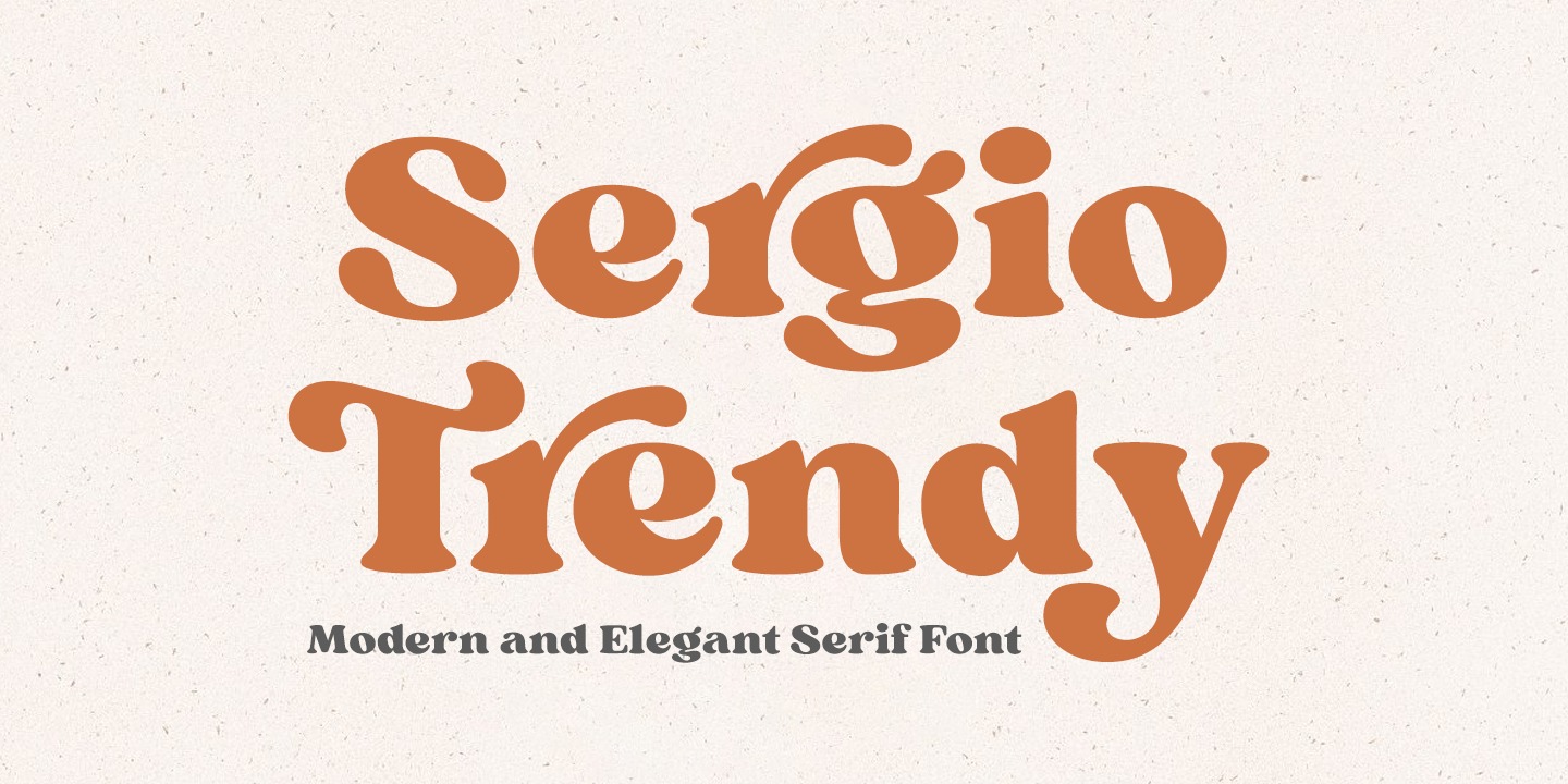 Шрифт Sergio Trendy